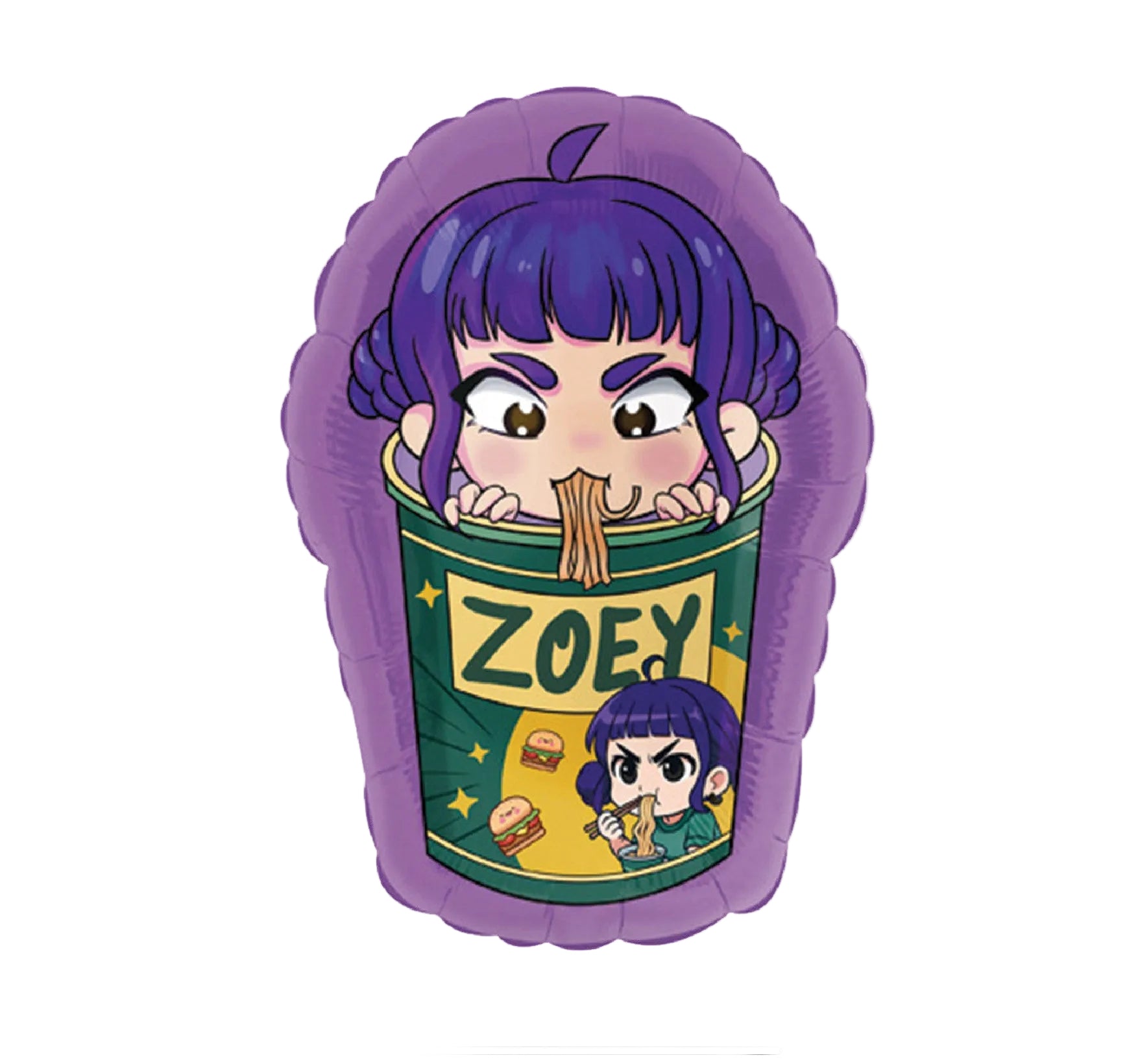 33" Kpop Demon Hunters Huntrix Zoey Foil Balloon (Flat)